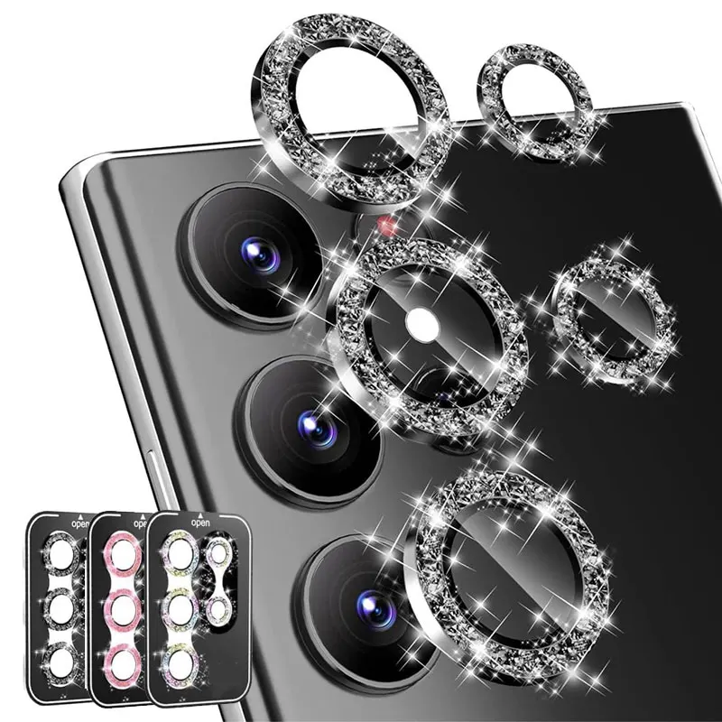 Photography Kit Samsung S26 Ultra - Protection d'objectif en verre à paillettes