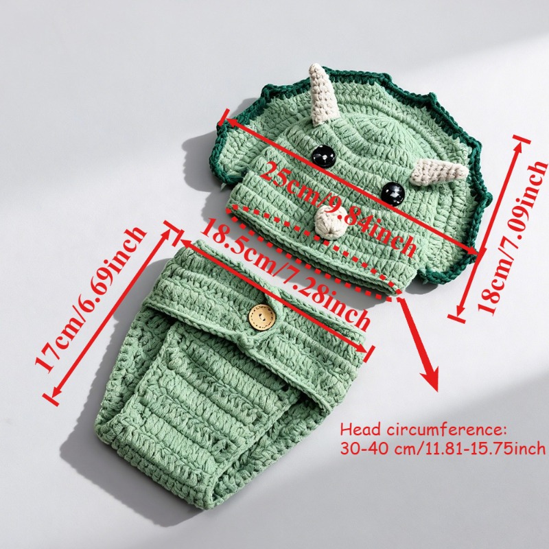 2 pièces Crochet dinosaure nou - Photography Outfits avis et prix