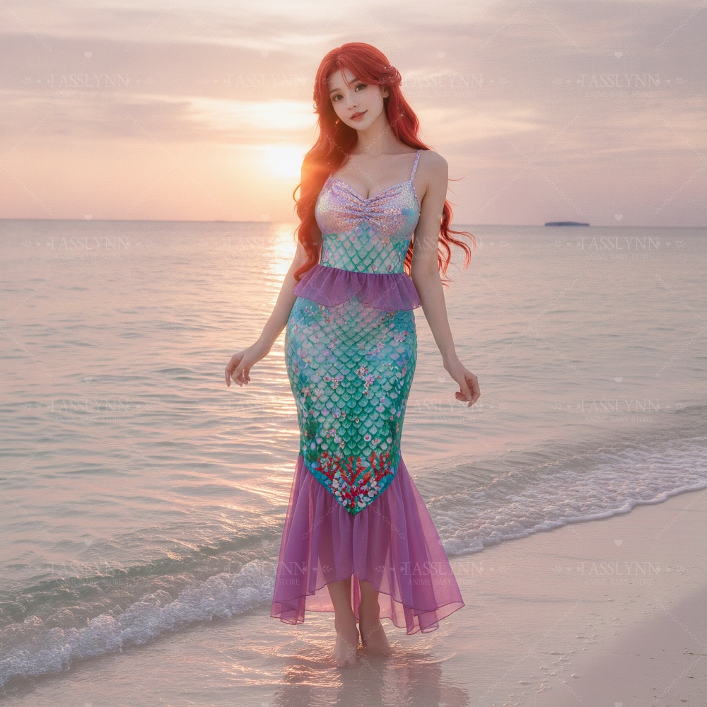 Robe longue de cosplay Ariel l - Photography Outfits avis et prix